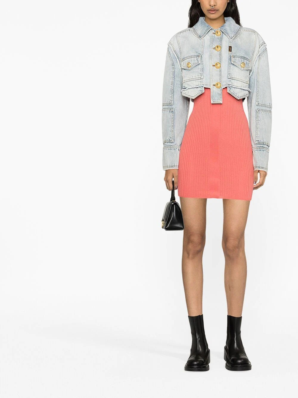 Balmain  cropped denim jacket