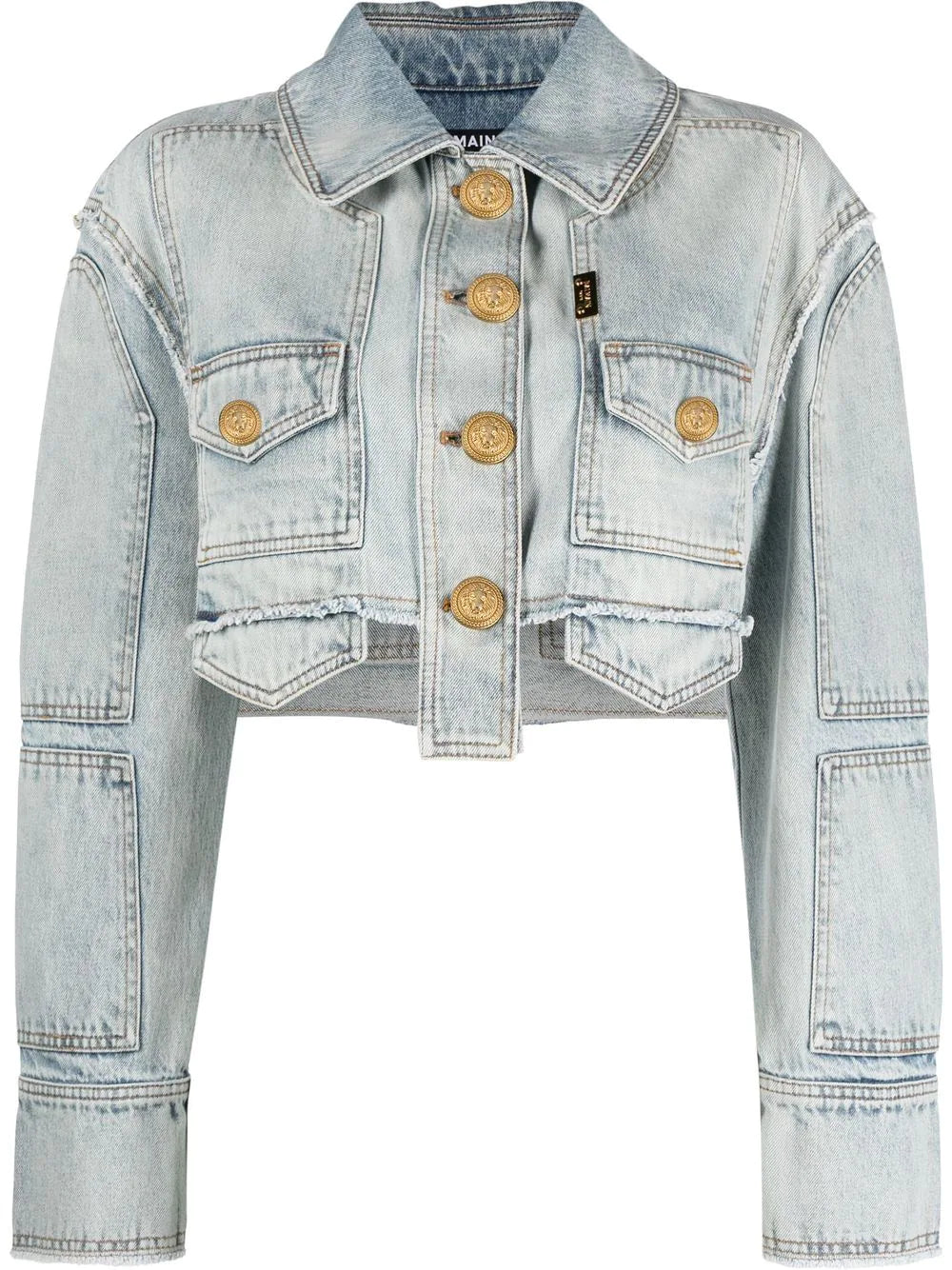 Balmain  cropped denim jacket