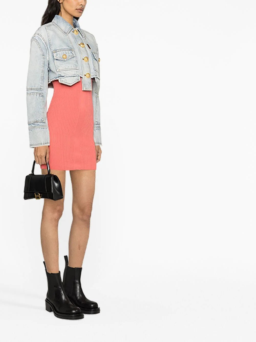 Balmain  cropped denim jacket