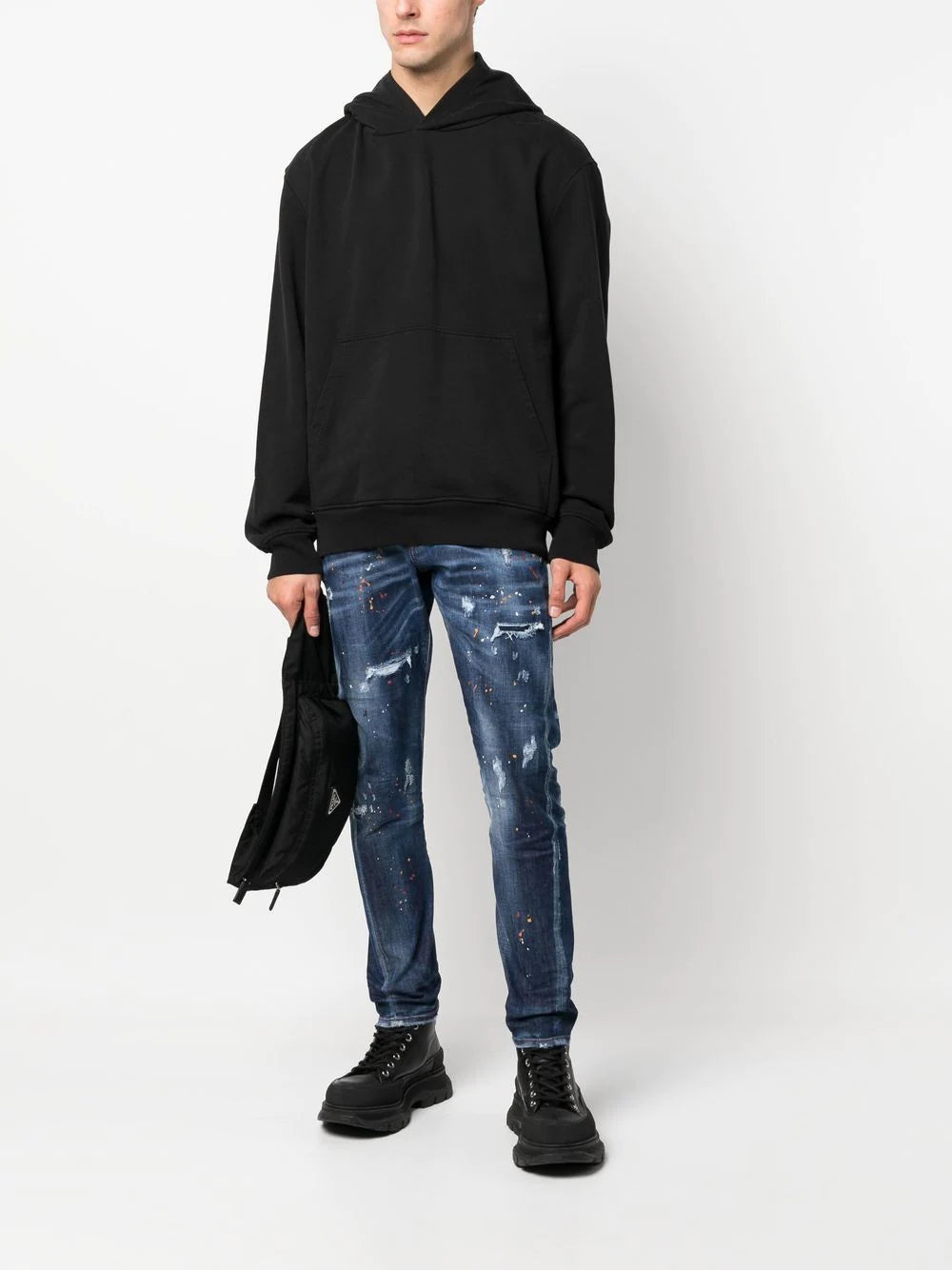 Dsquared2 paint-splatter skinny jeans