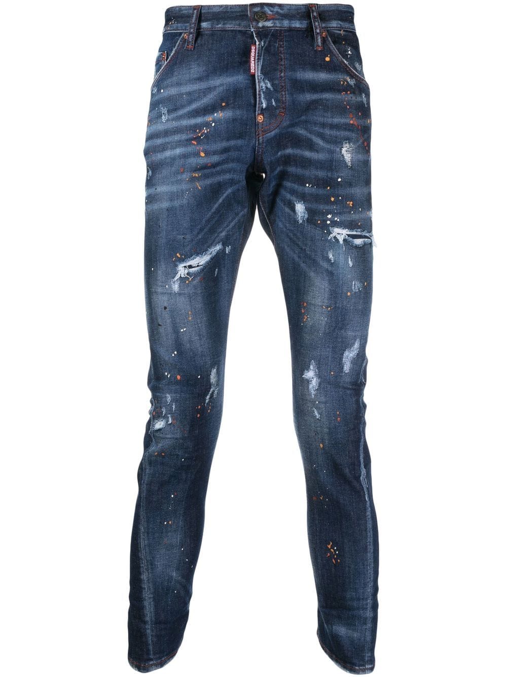 Dsquared2 paint-splatter skinny jeans