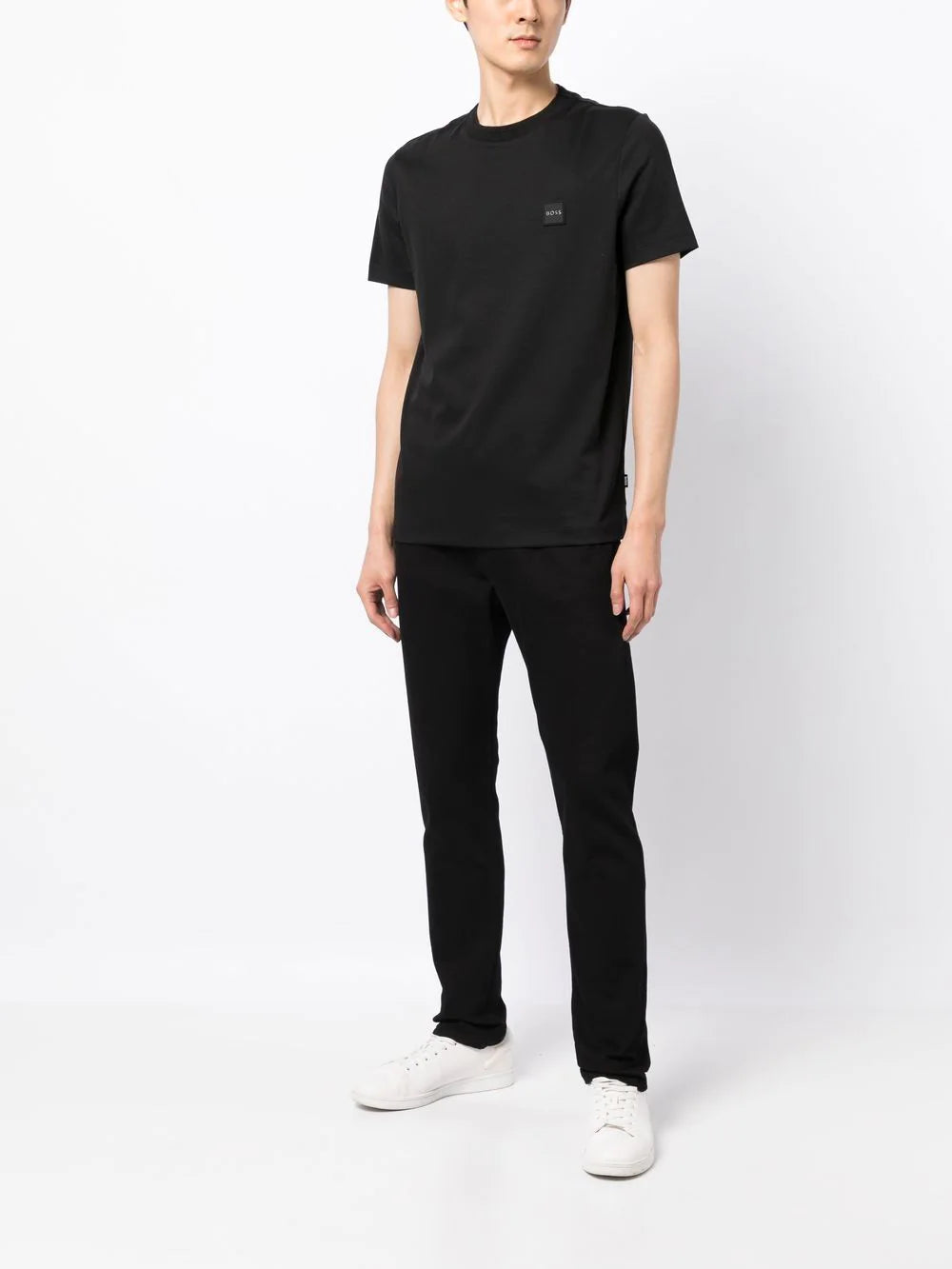 BOSS  logo-patch cotton T-shirt