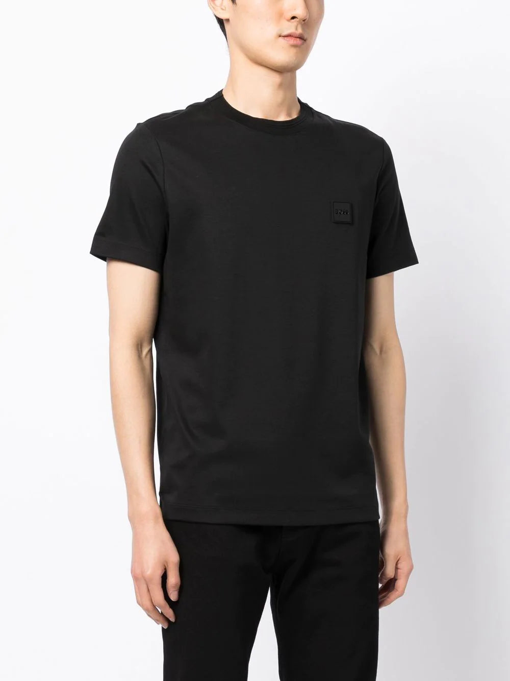 BOSS  logo-patch cotton T-shirt