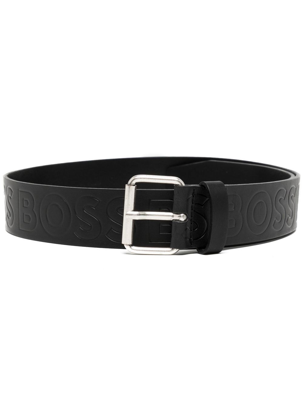 Balmain engraved-logo belt