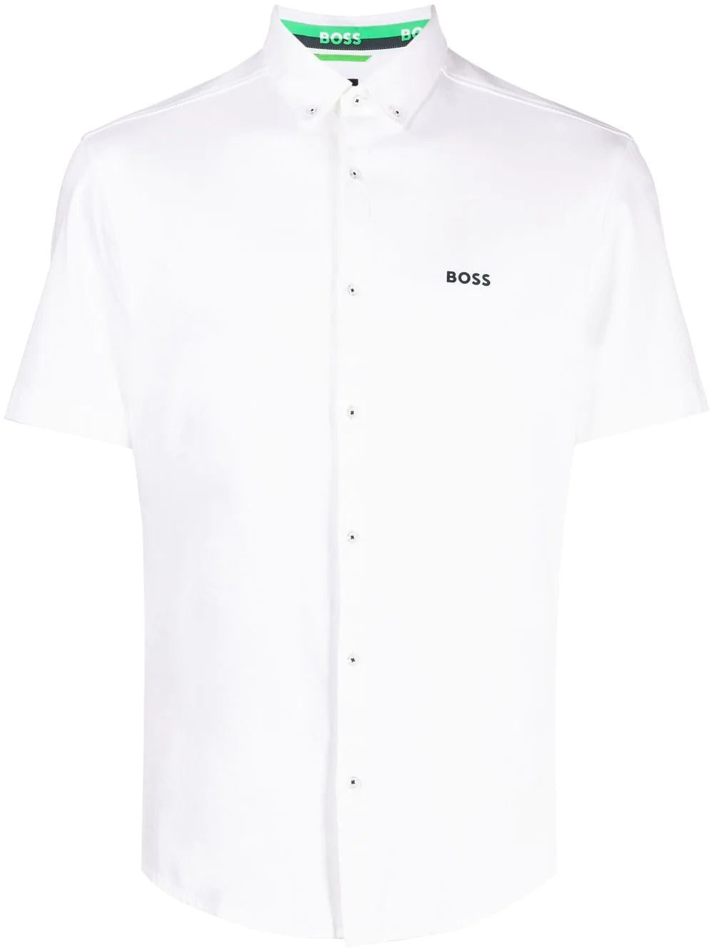 Boss logo-print short-sleeved shirt