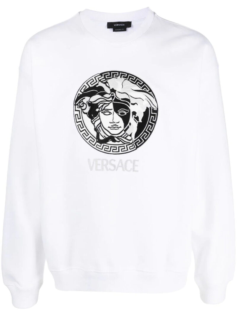 Versace  Medusa Head-print crew neck sweatshirt