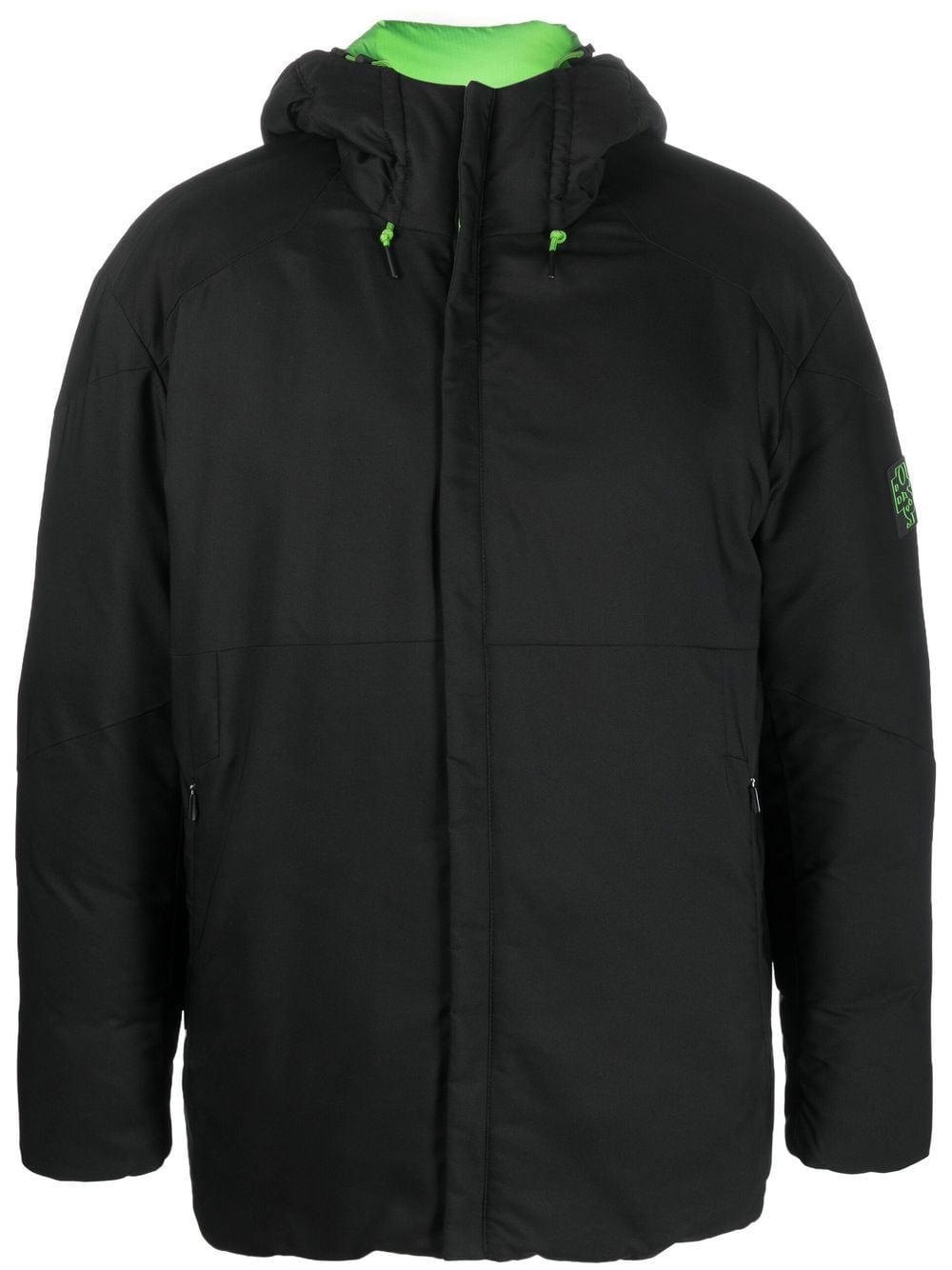 BOSS logo-patch padded jacket