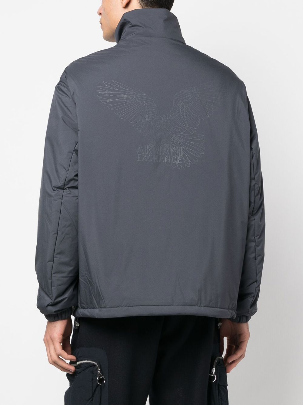 Armani Exchange logo-print padded jacket