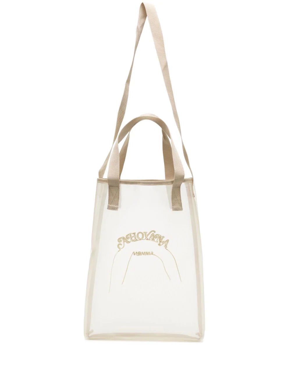 Yoshiokubo  logo-embroidered tote bag