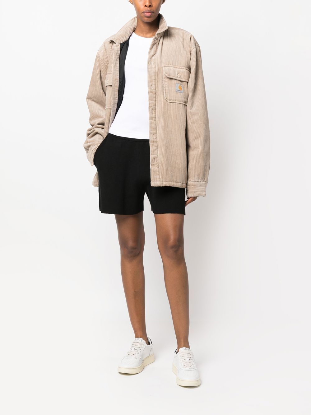 Carhartt WIP logo-patch buttoned shirt