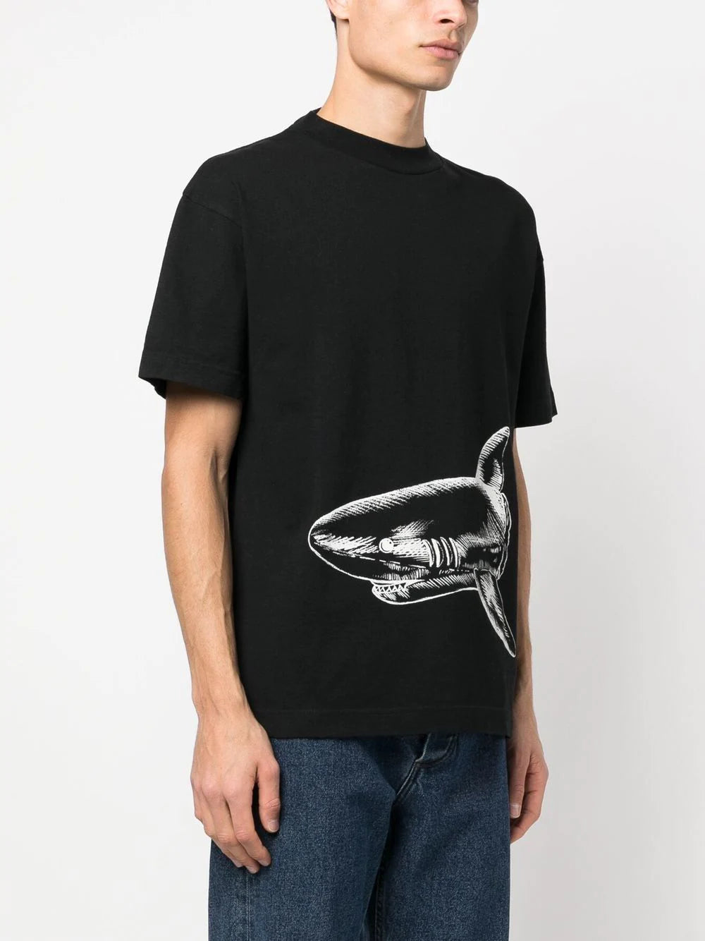 Palm Angels shark-print organic cotton T-shirt