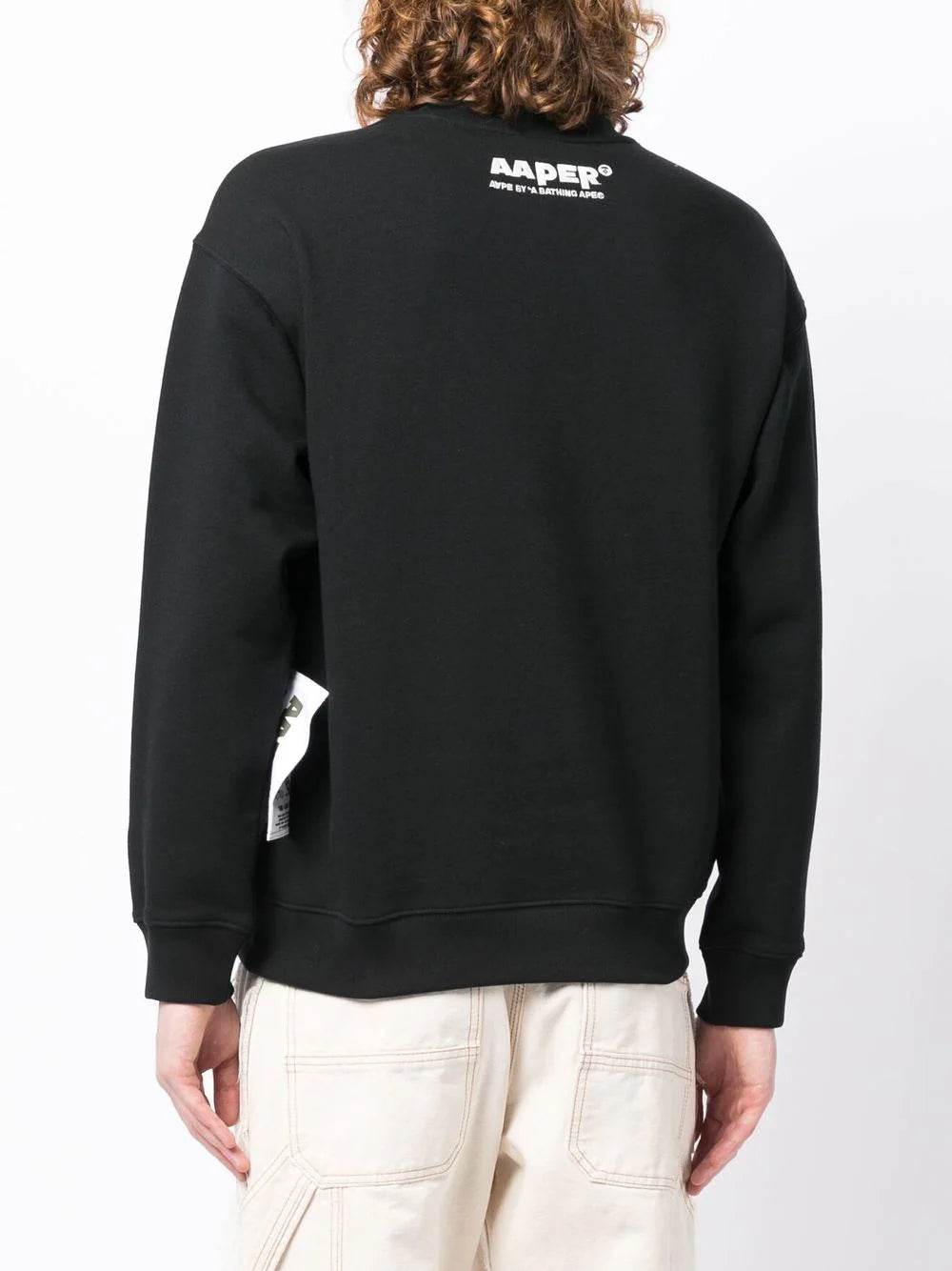 AAPE BY *A BATHING APE® logo-print long-sleeve sweatshirt