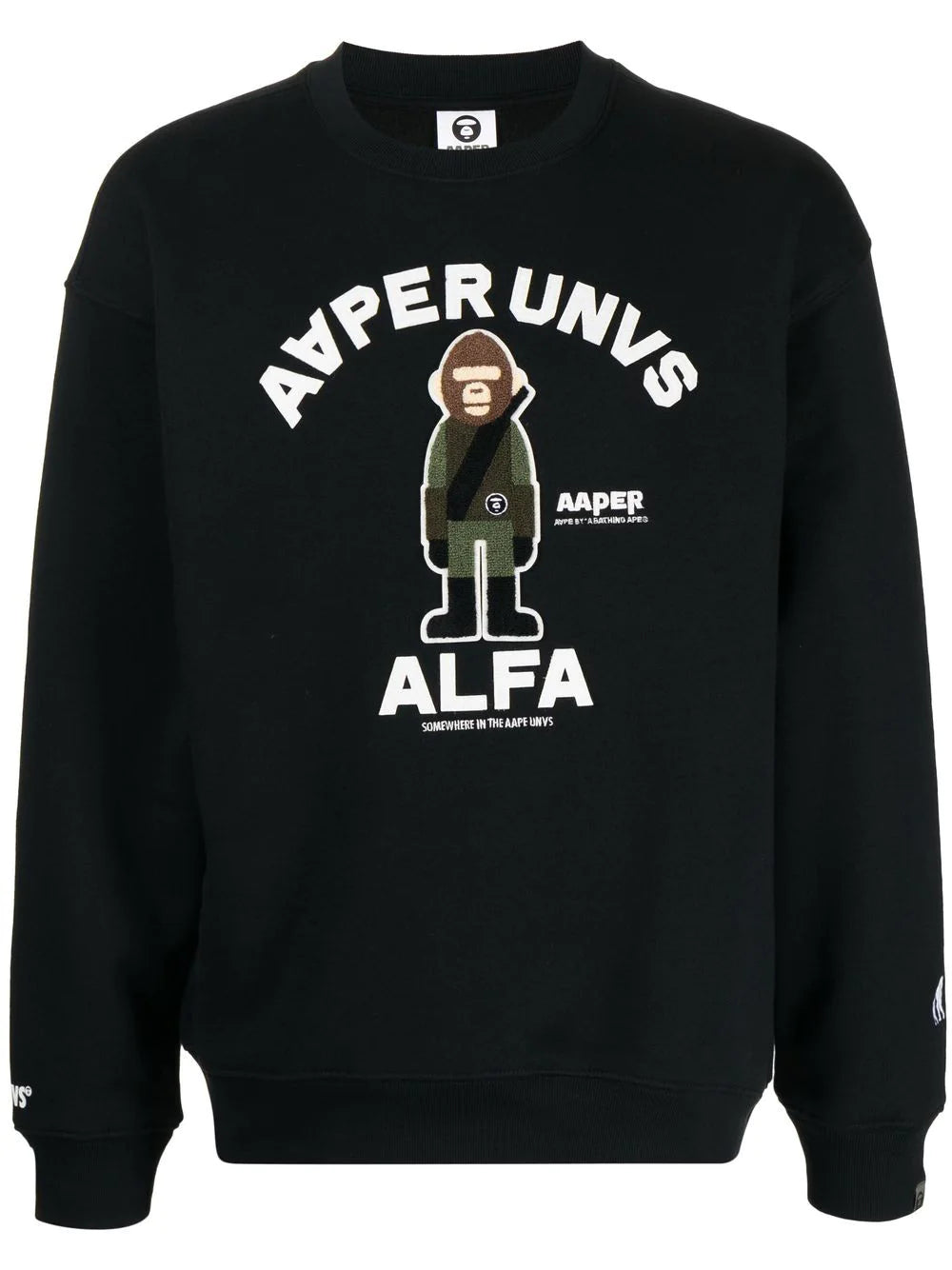 AAPE BY *A BATHING APE®  logo-print long-sleeve sweatshirt