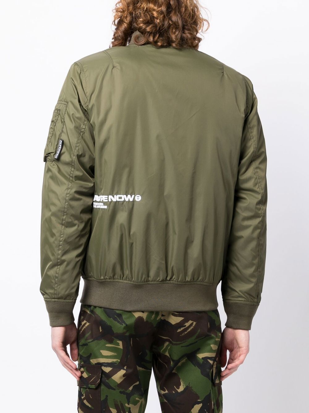 AAPE BY *A BATHING APE®  logo-print bomber-jacket