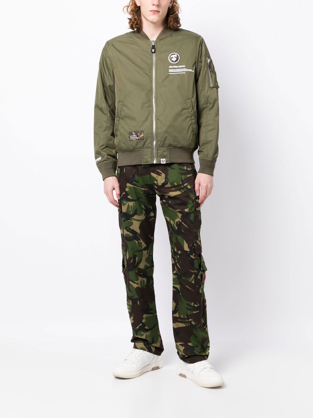 AAPE BY *A BATHING APE®  logo-print bomber-jacket