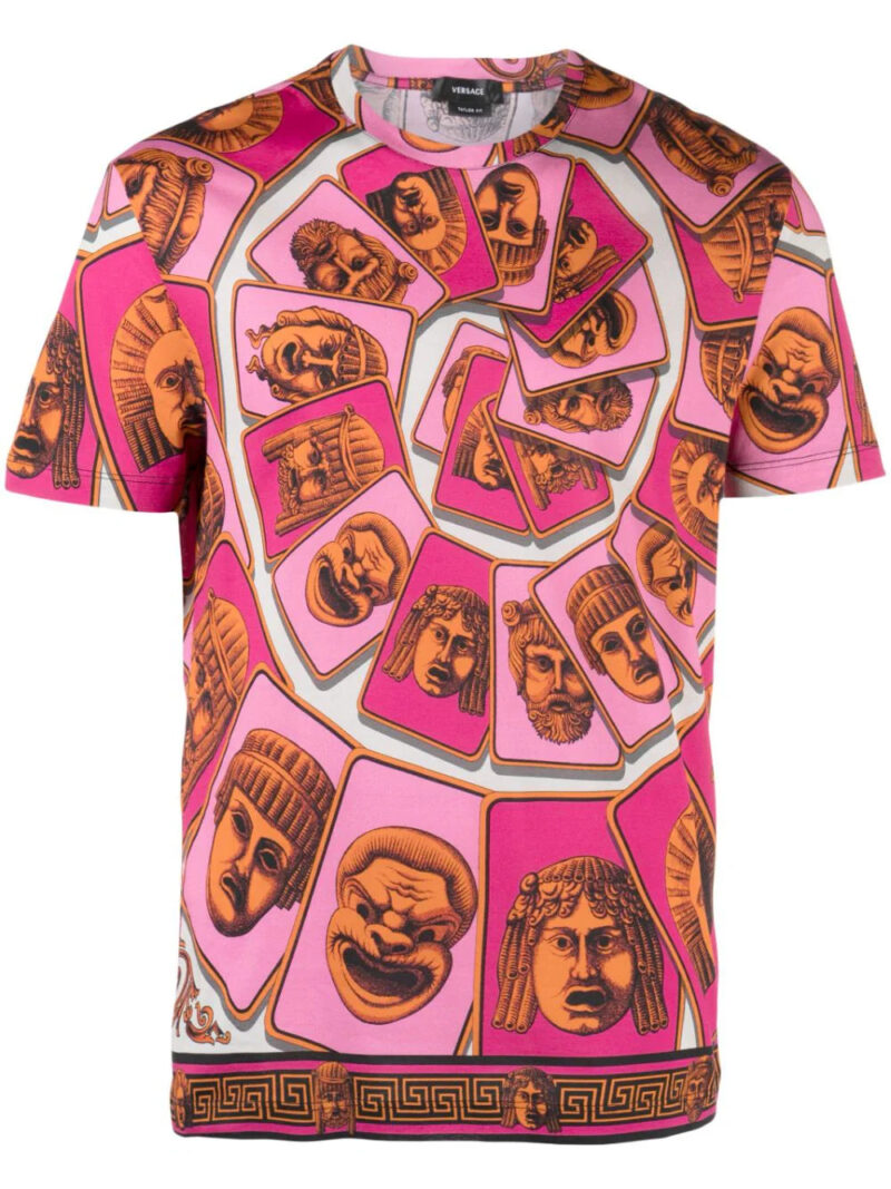 Versace Le Maschere cotton T-shirt