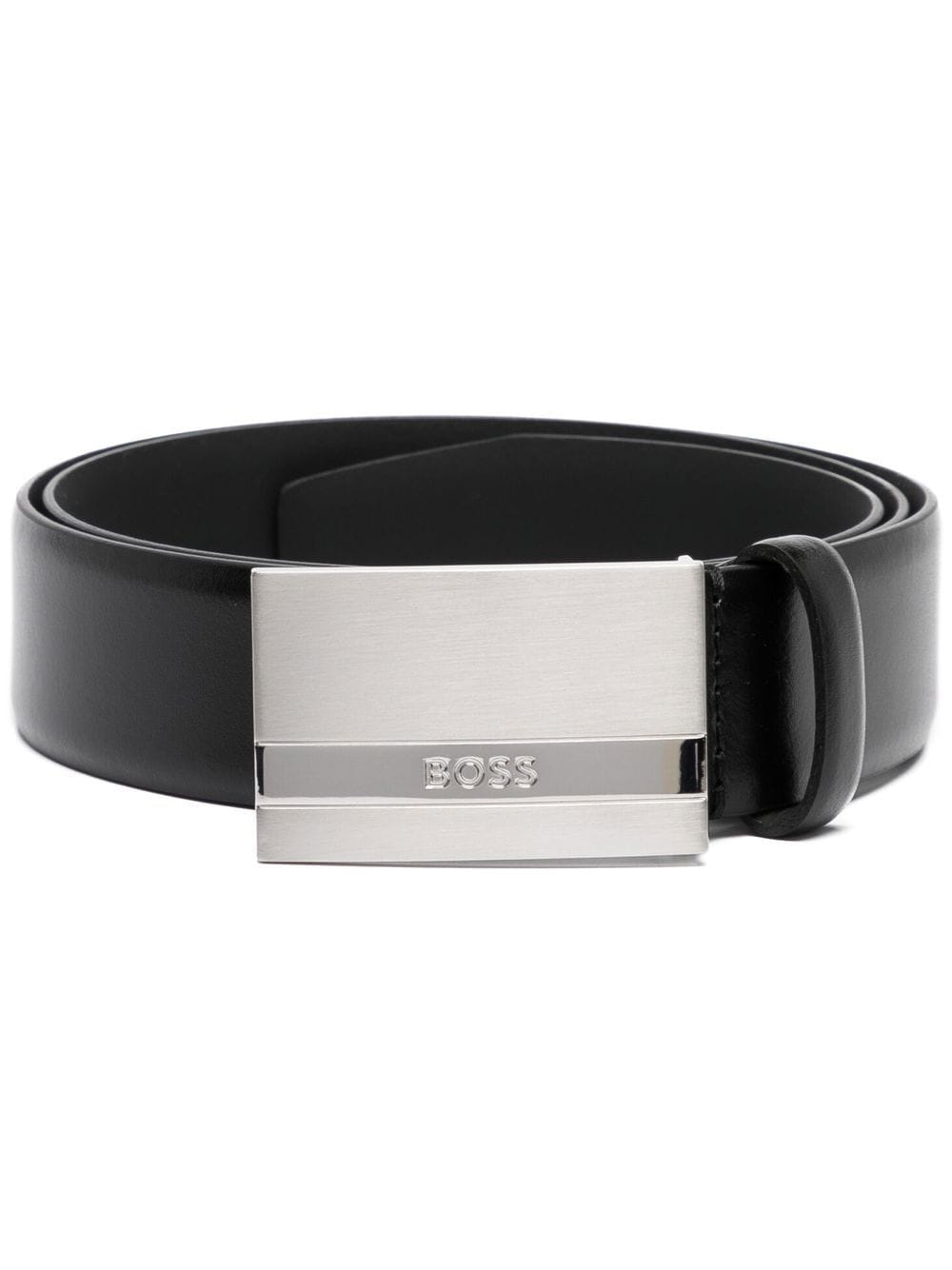 Balmain laser-cut logo buckle belt