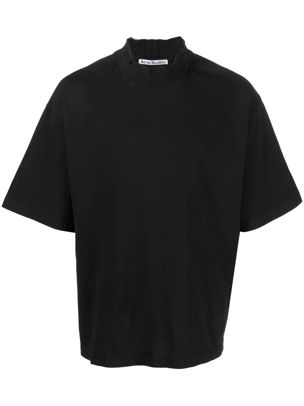 Acne Studios  logo-neck cotton T-shirt