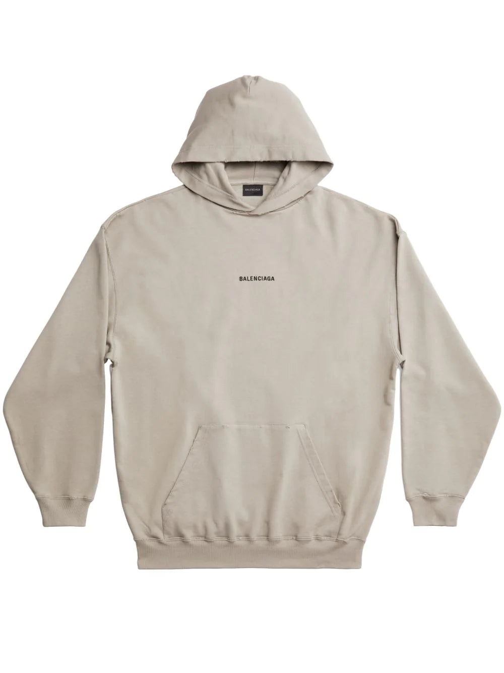 Balenciaga  logo-embroidered cotton hoodie