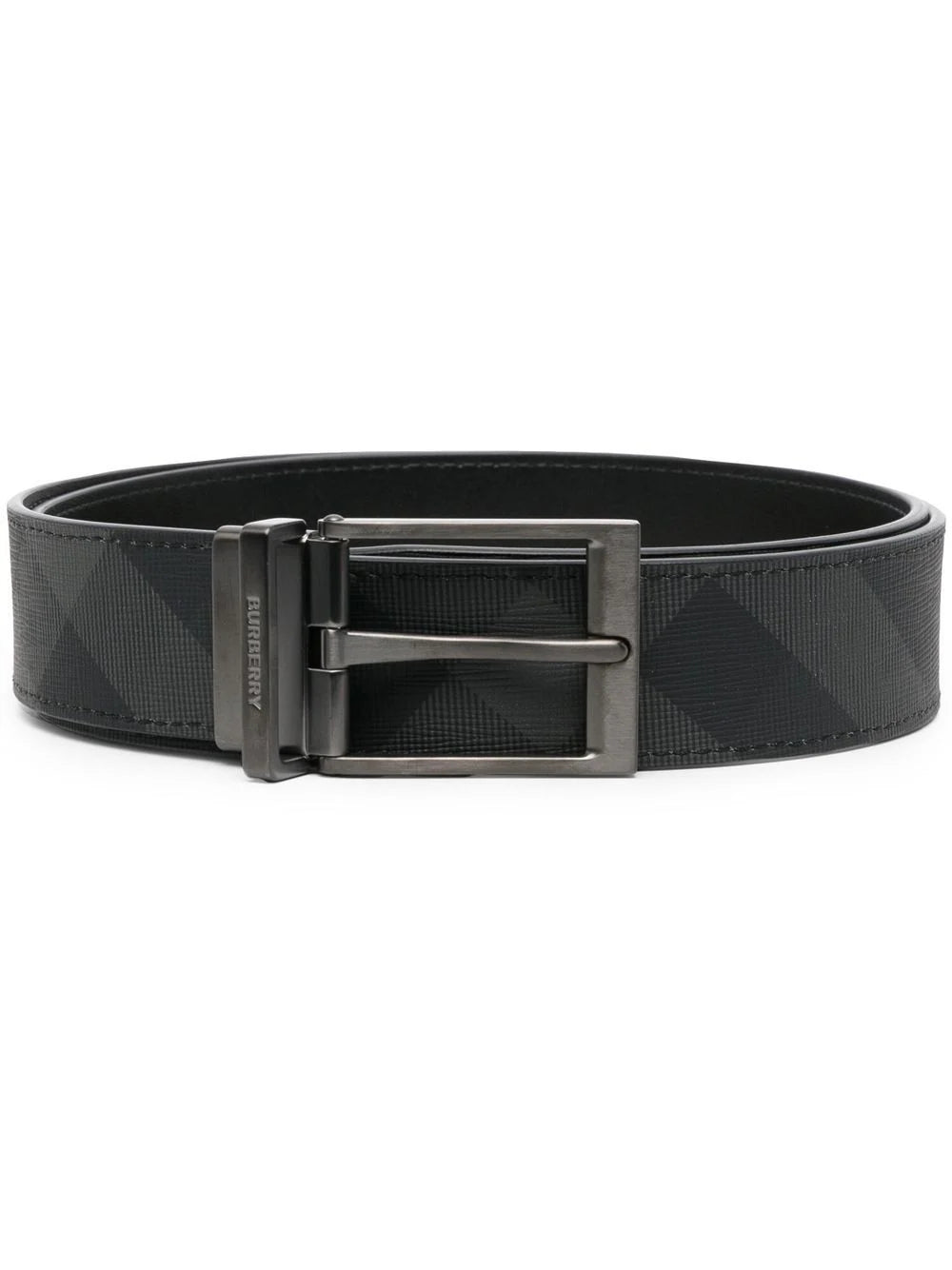 Burberry  check-print reversible belt