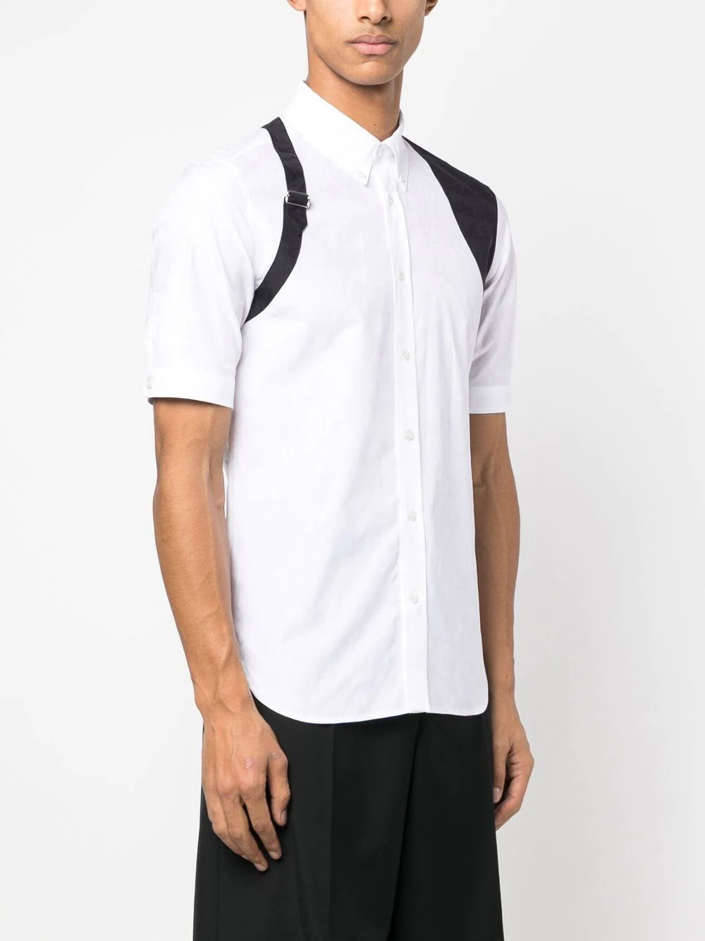 Alexander Mcqueen harness-detail short-sleeved shirt