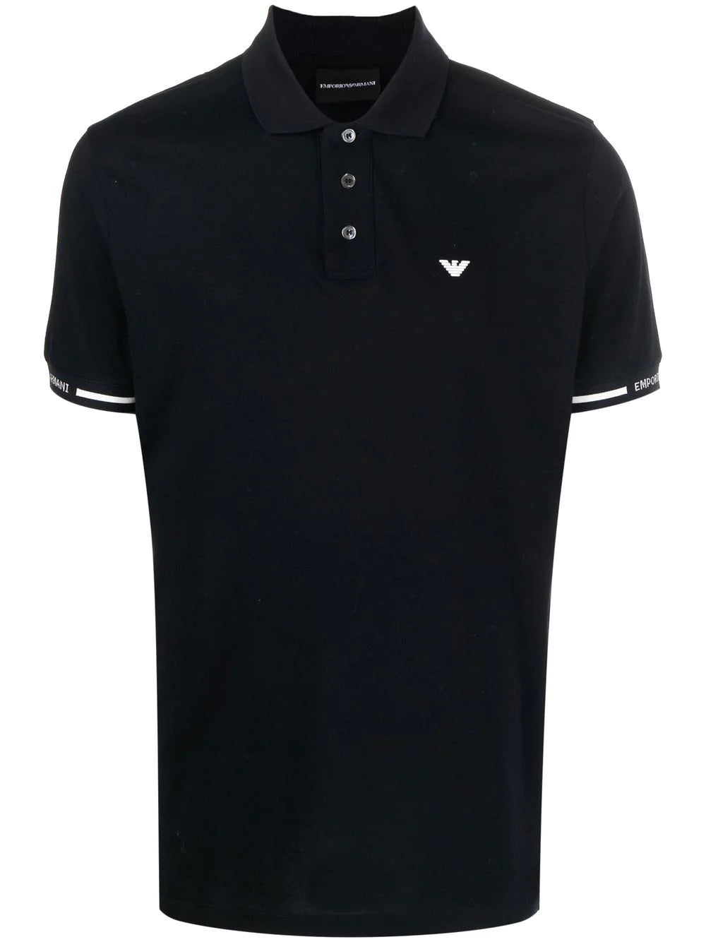 Emporio Armani logo-embroidered polo shirt