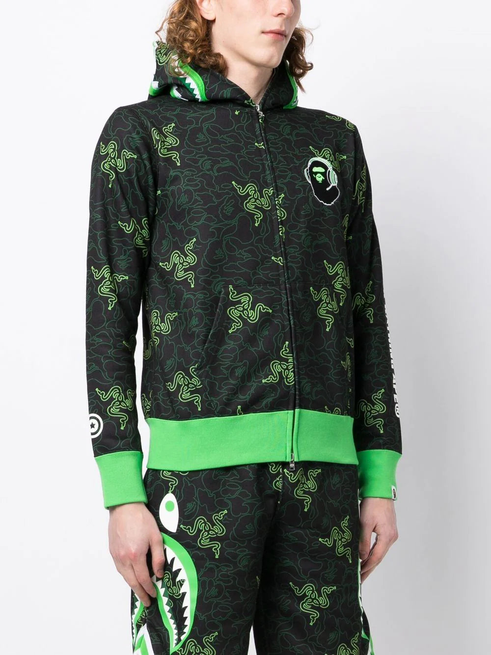 A BATHING APE® x Razor graphic-print hoodie