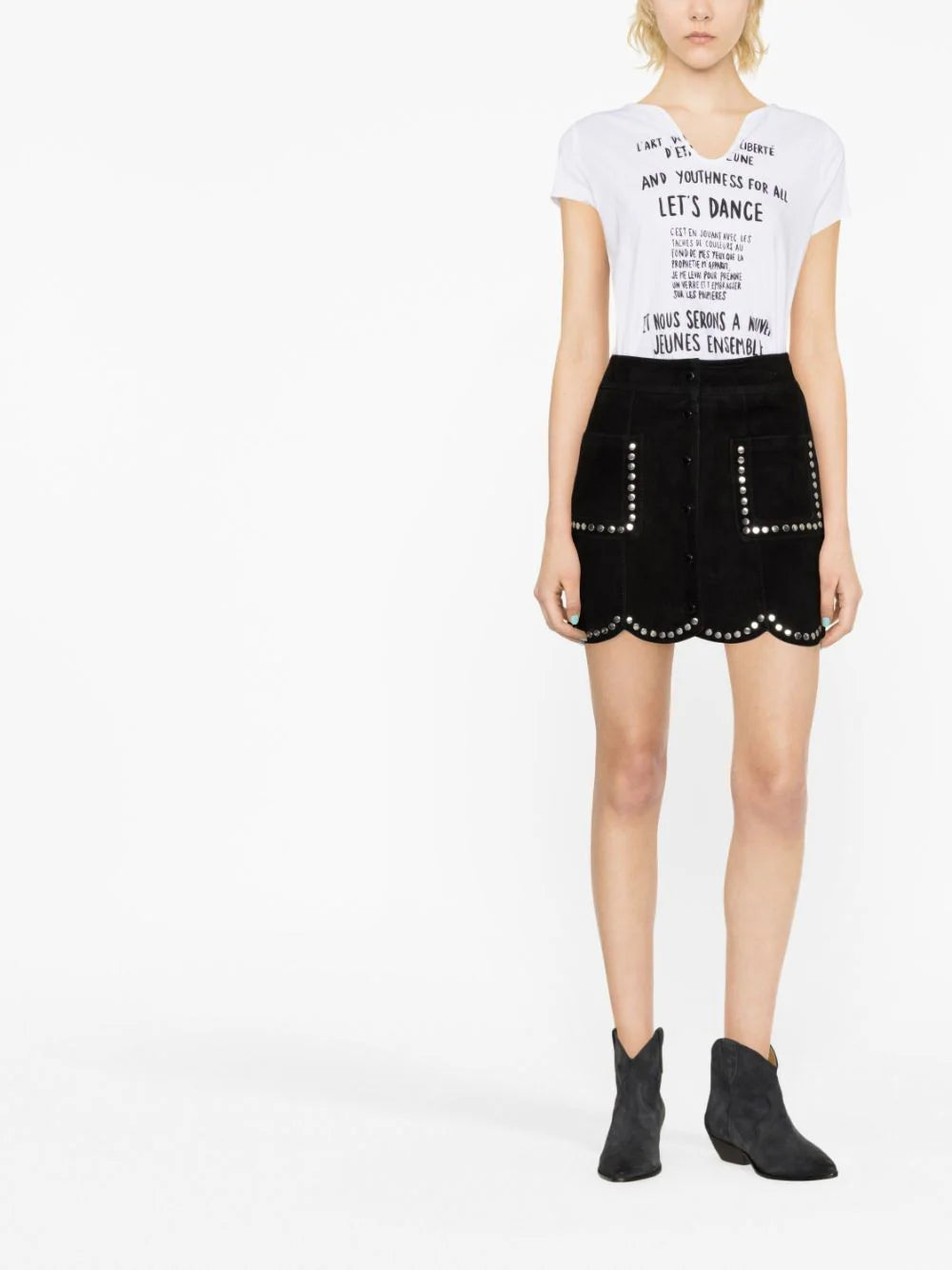 Zadig&Voltaire graphic-print short-sleeved organic cotton T-shirt