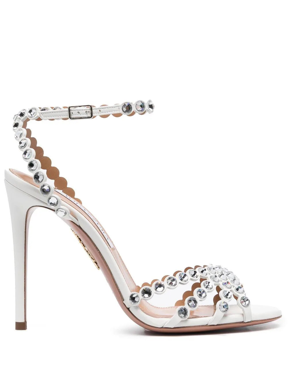 Aquazzura  Tequila crystal-embellished 115mm sandals