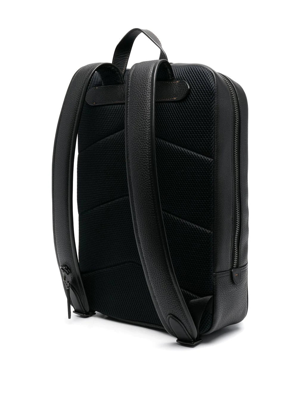 Coach multi-pocket leather backpack