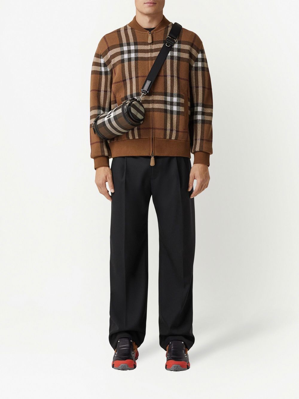 Burberry Vintage Check cashmere bomber jacket