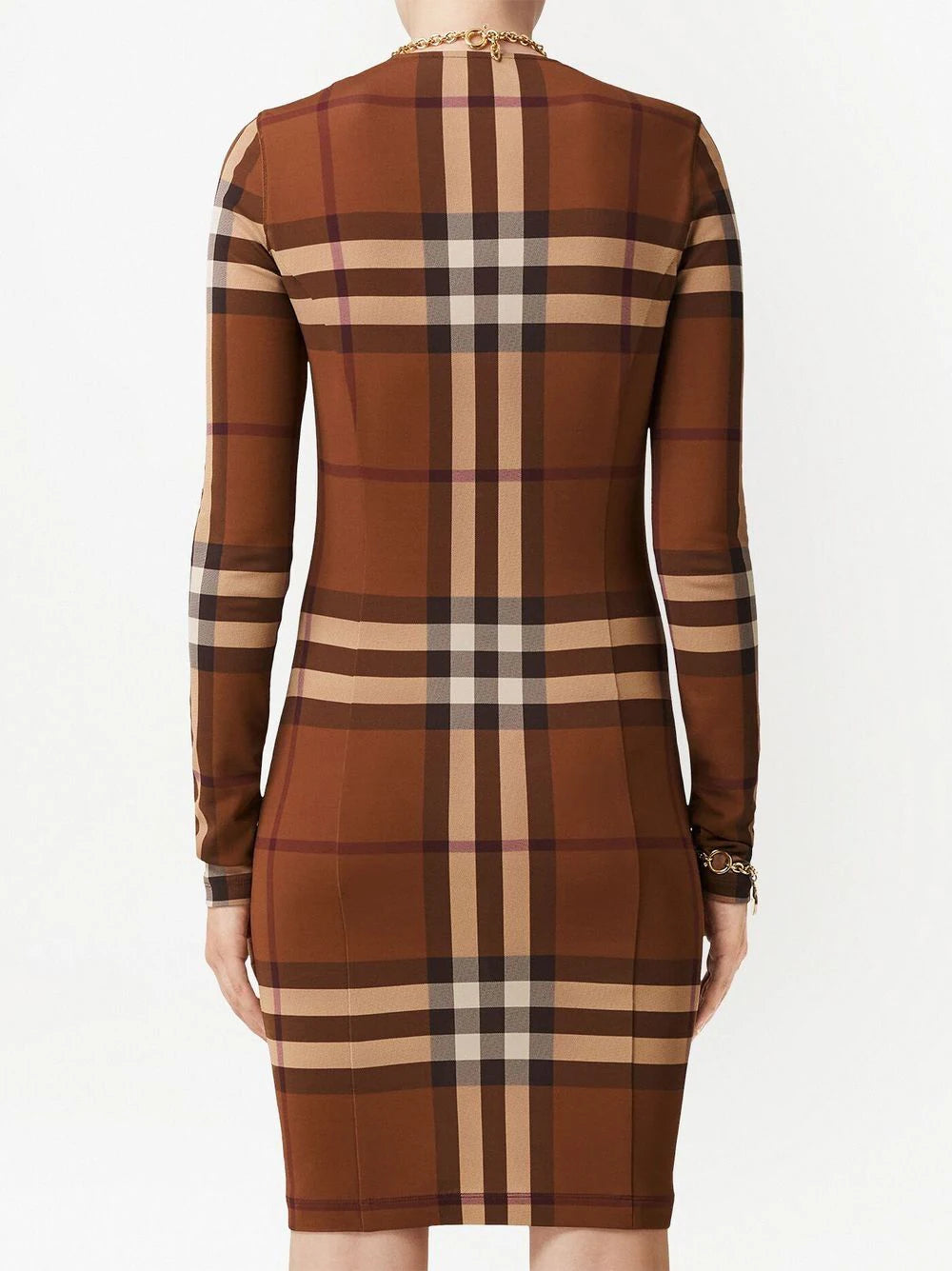 Burberry  Exaggerated-Check jersey dress