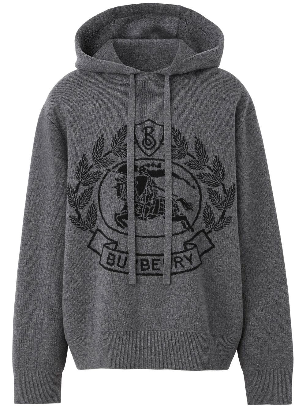 Burberry  Equestrian Knight jacquard hoodie