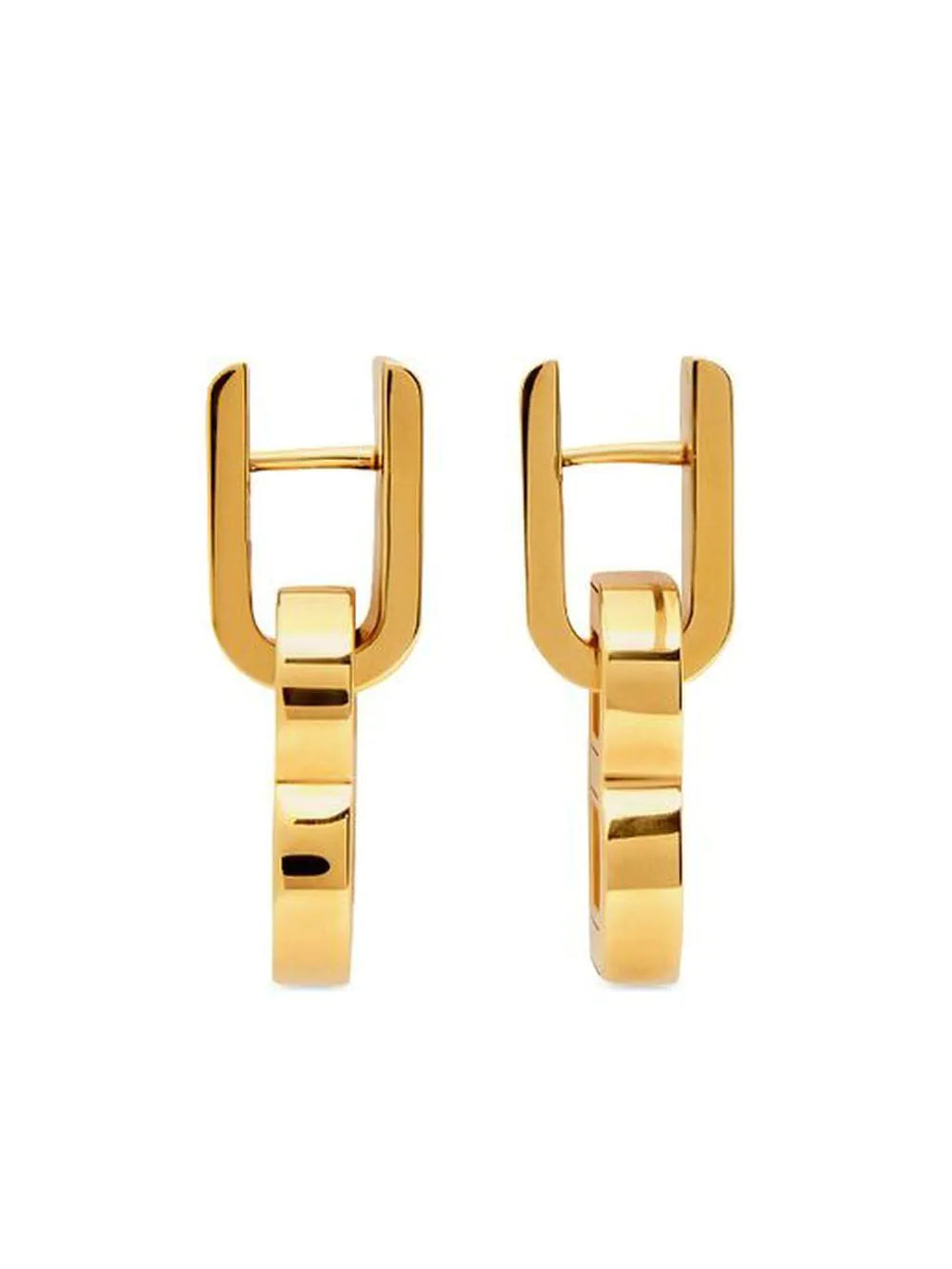 Balenciaga  Hourglass logo charm earrings