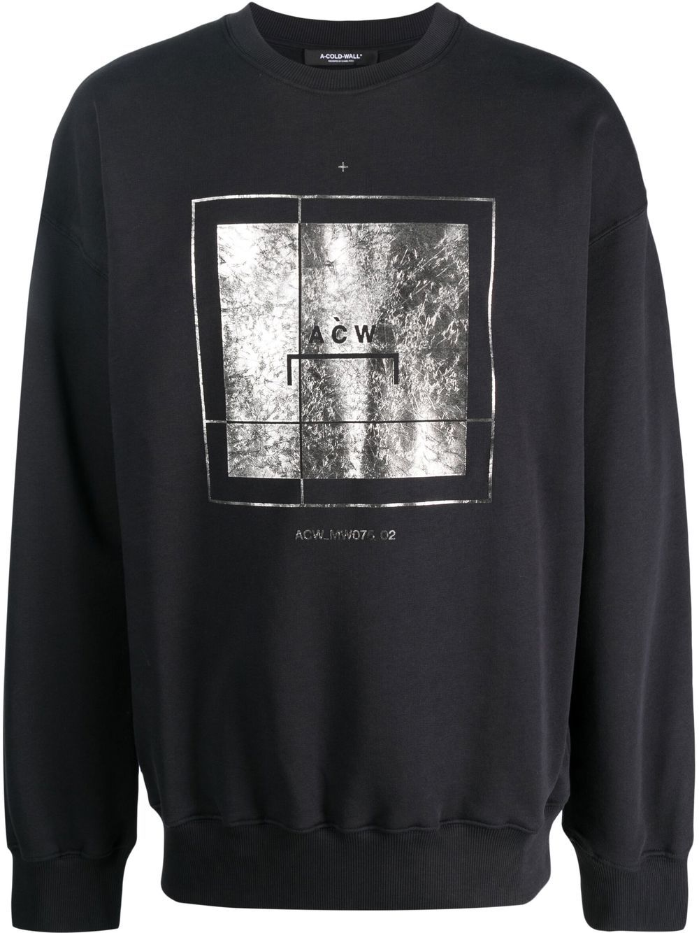 A-COLD-WALL*  Foil Grid sweatshirt