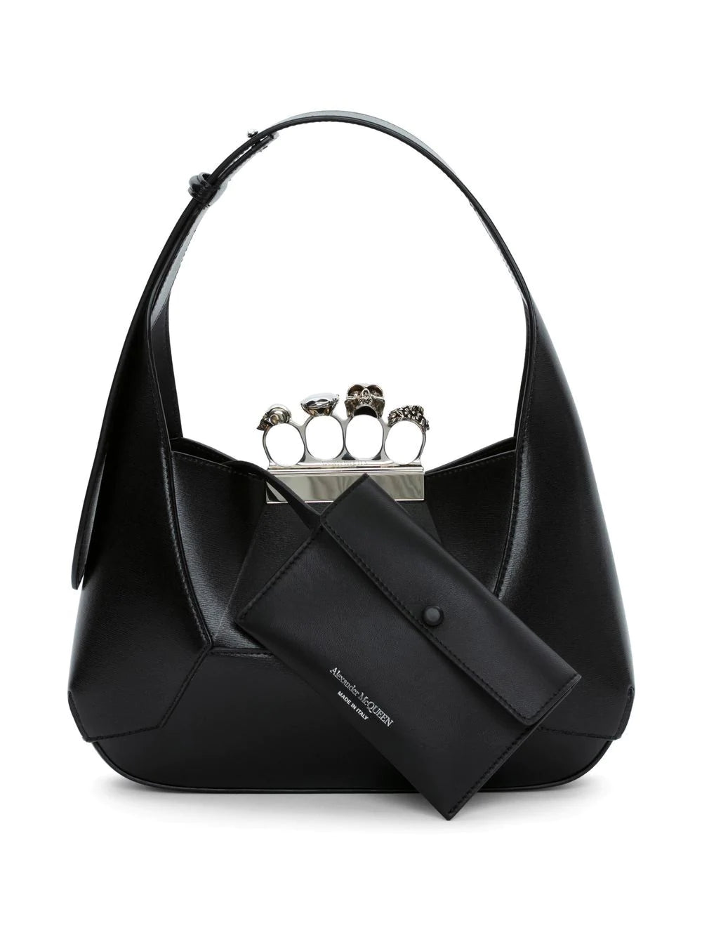 Alexander Mcqueen leather logo-print bag