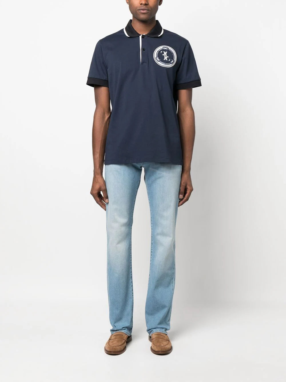 Billionaire logo-patch polo shirt