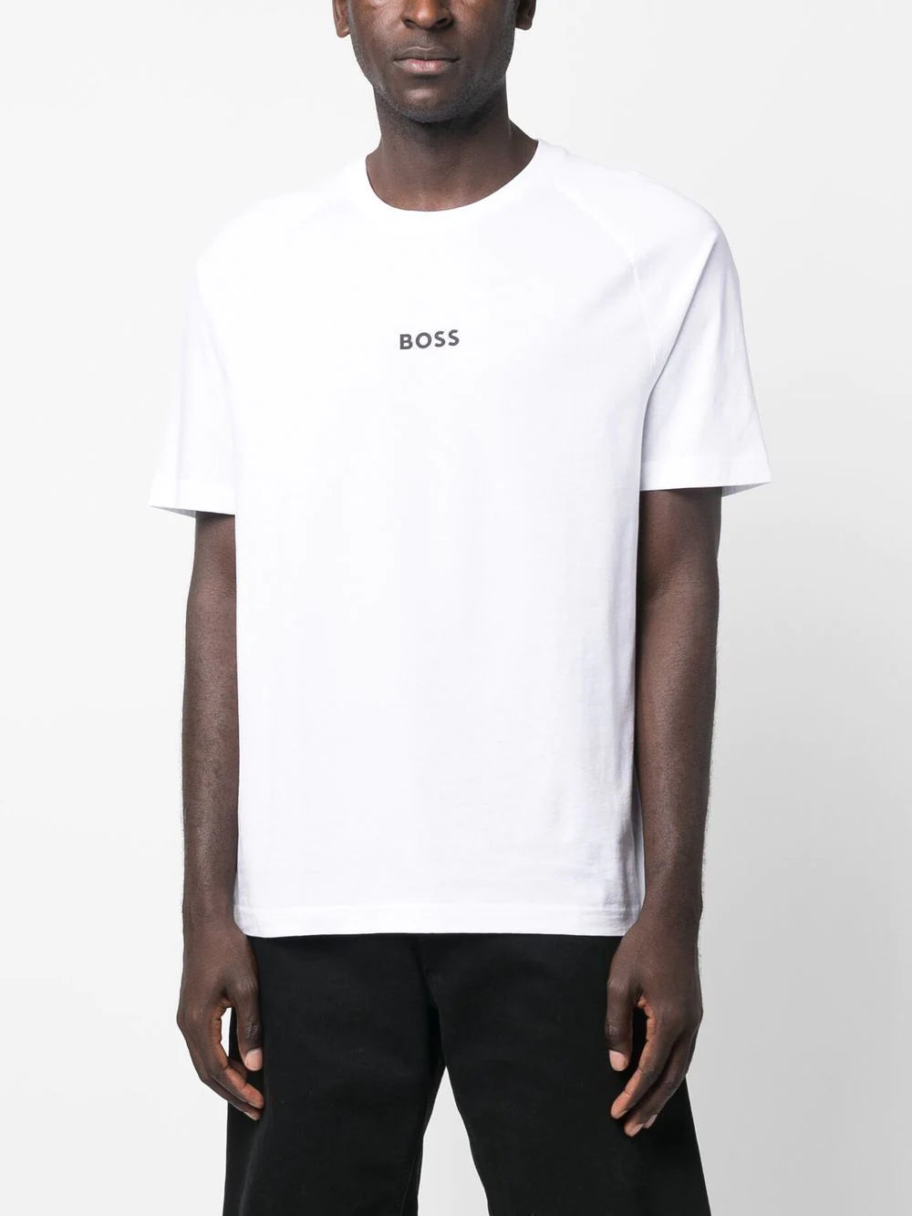 BOSS  logo-print cotton T-shirt