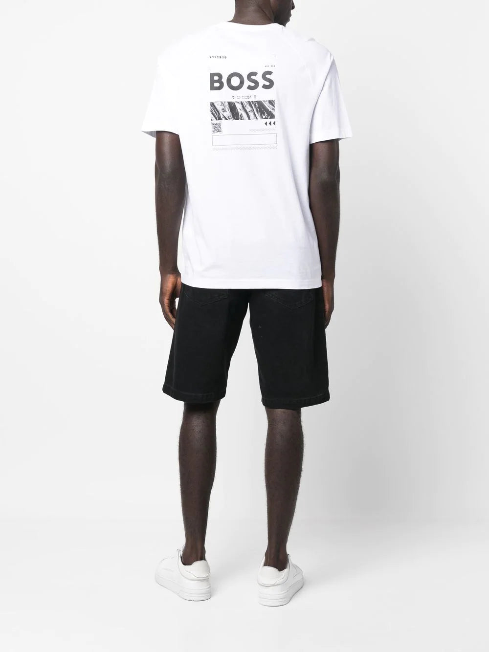 BOSS  logo-print cotton T-shirt