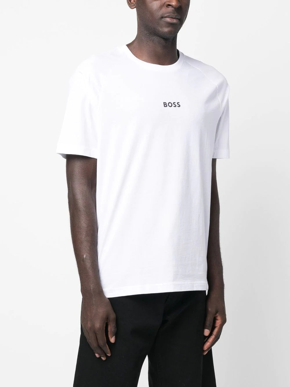 BOSS  logo-print cotton T-shirt