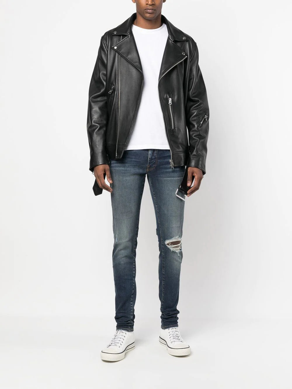 Amiri distressed-effect skinny jeans