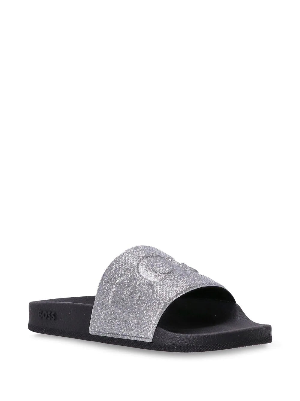 BOSS Bay logo-debossed slides
