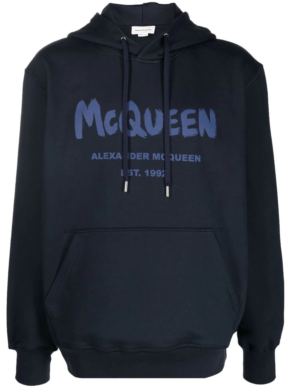 Alexander McQueen  logo-print cotton hoodie