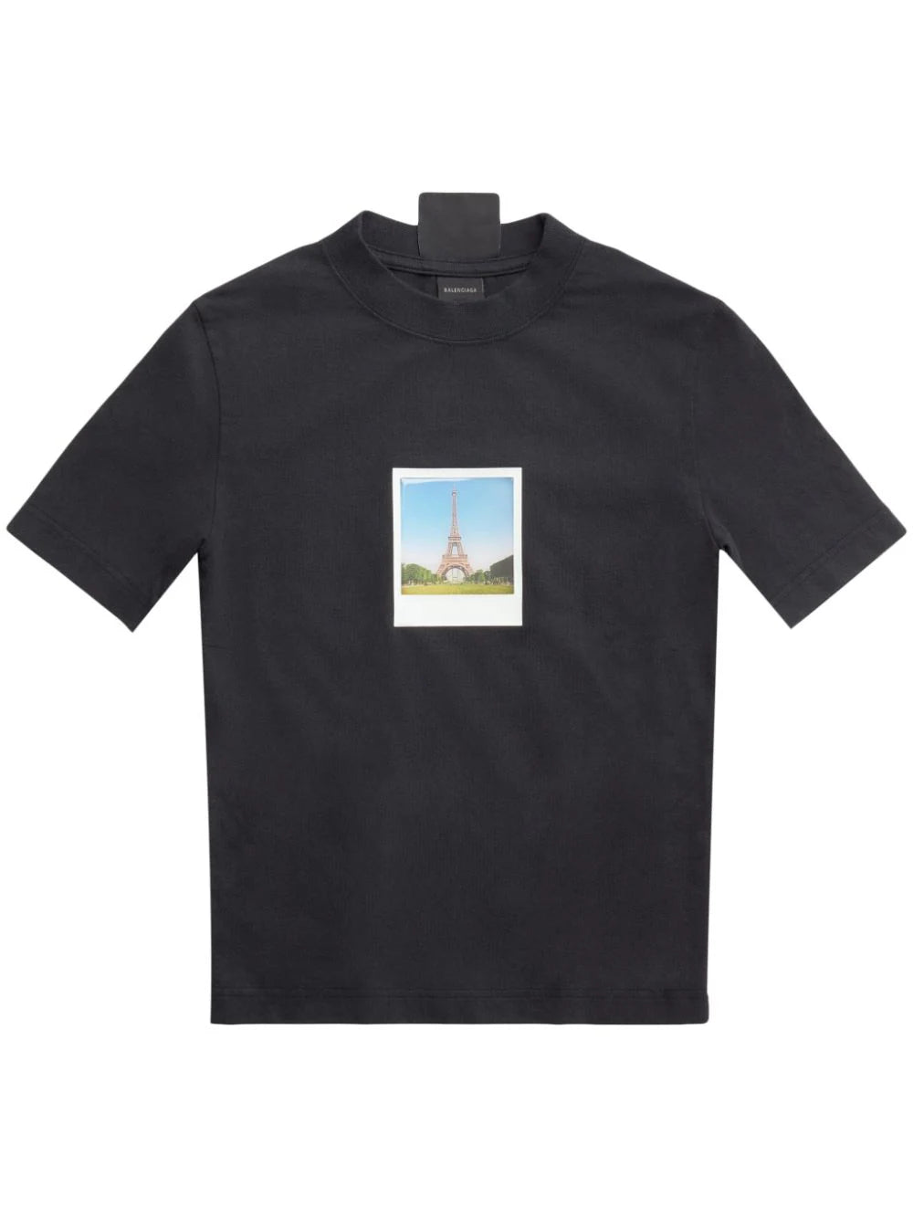 Balenciaga  polaroid-print stretch-design T-shirt