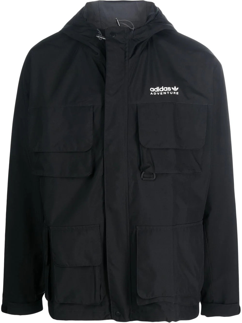 adidas  chest logo-print hooded jacket