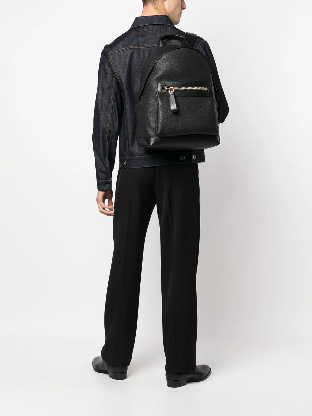 Tom Ford Buckley grained leather backpack