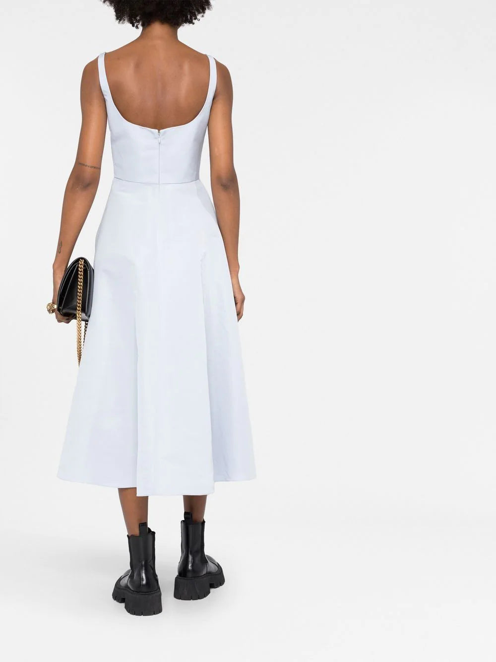 Alexander McQueen  sweetheart neckline asymmetric dress