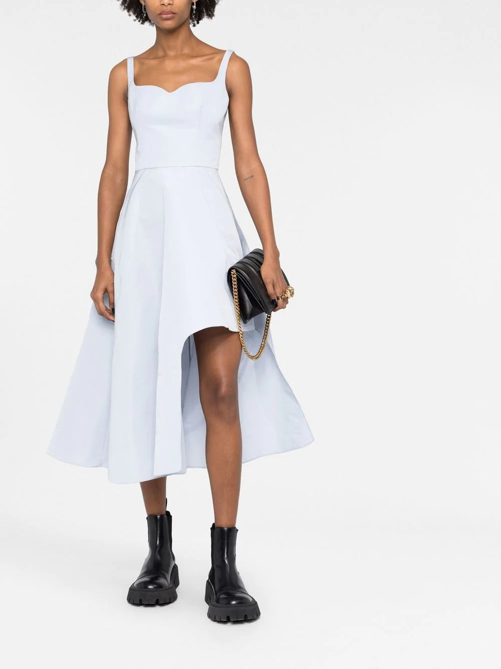 Alexander McQueen  sweetheart neckline asymmetric dress