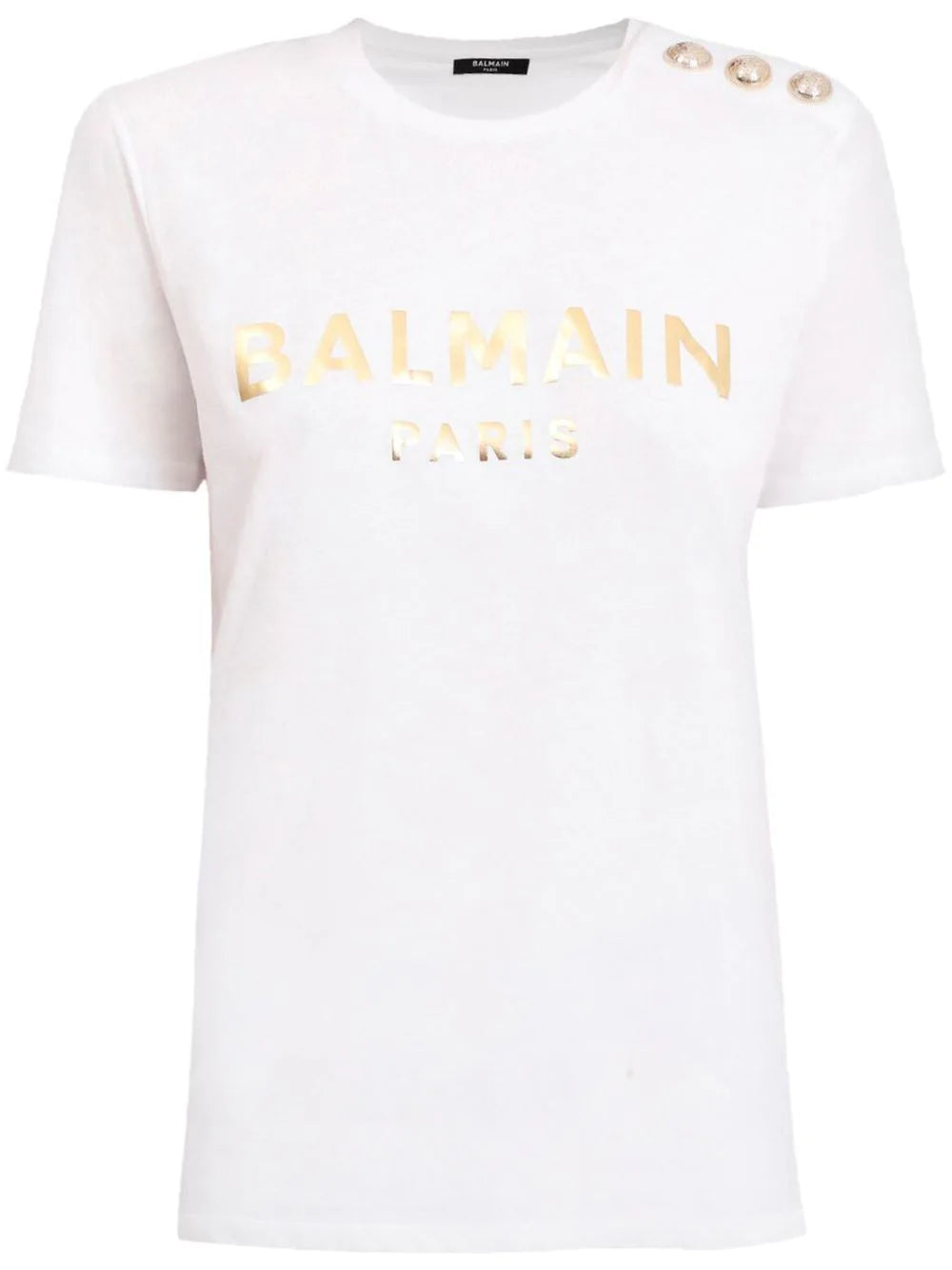 Balmain  metallic-logo T-shirt