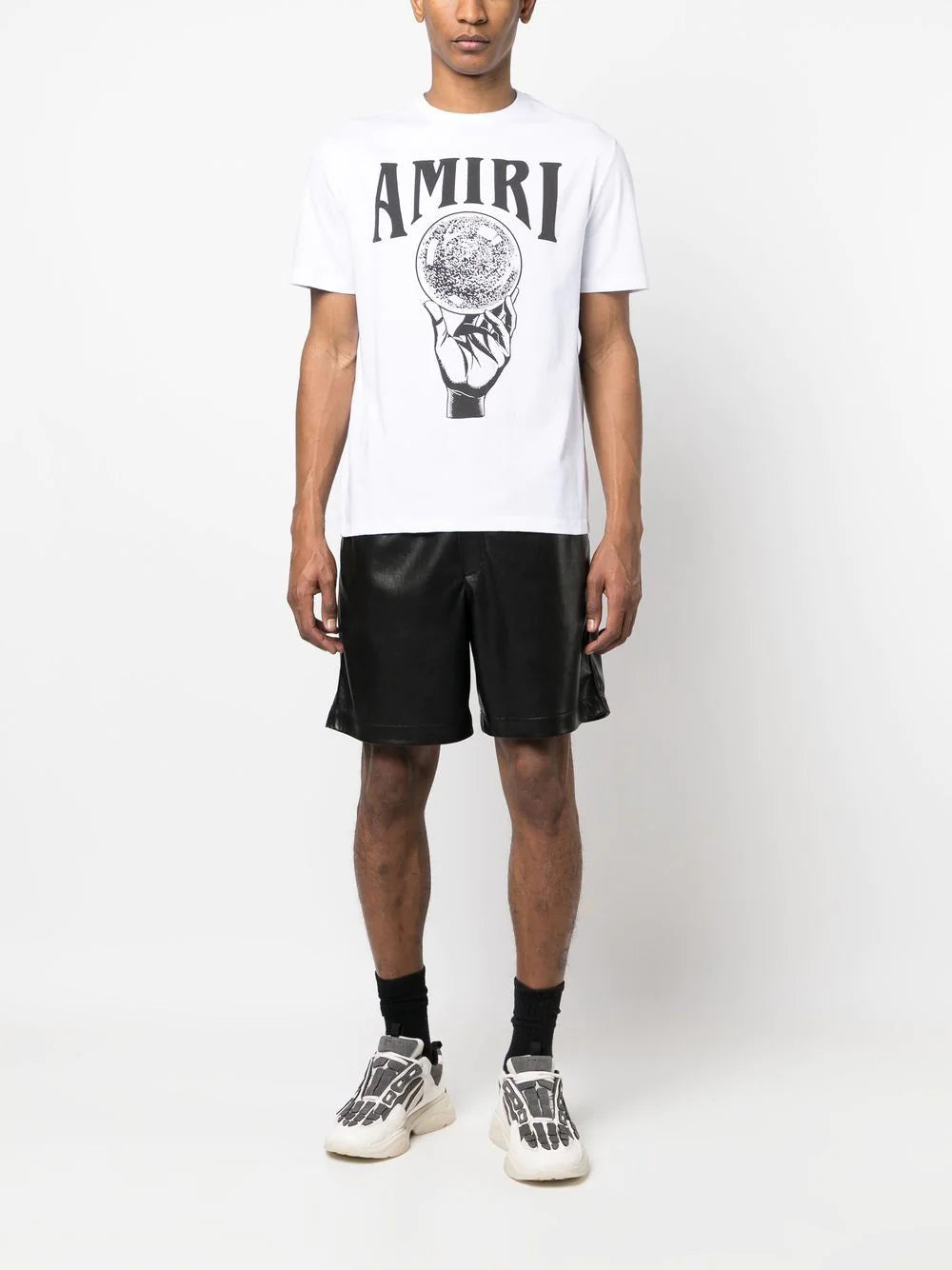Amiri Crystal ball-print cotton T-shirt